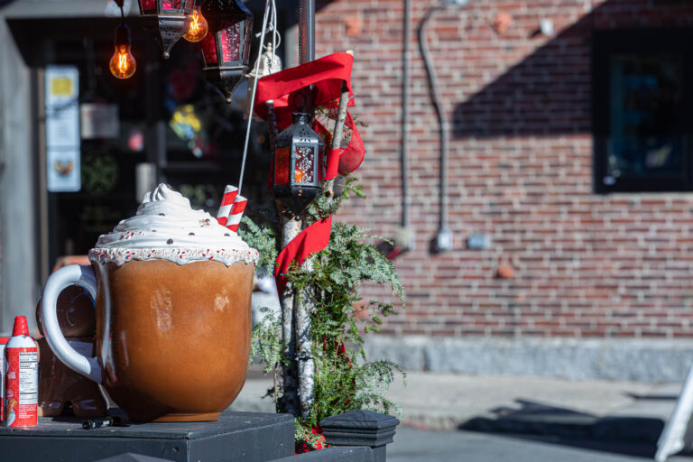 Holiday weekend festivities in downtown Salem, Massachusetts